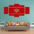 AmericansPower Canvas Wall Art - Flag of Montenegro Car Seat Covers A7