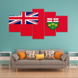 AmericansPower Canvas Wall Art - Canada Flag Of Ontario Car Seat Covers A7