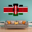 AmericansPower Canvas Wall Art - Flag of Kenya Car Seat Covers A7