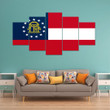 AmericansPower Canvas Wall Art - Flag of Georgia U.S. State Car Seat Covers A7