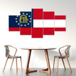 AmericansPower Canvas Wall Art - Flag of Georgia U.S. State Car Seat Covers A7 | AmericansPower