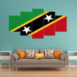 AmericansPower Canvas Wall Art - Flag of Saint Kitts And Nevis Car Seat Covers A7