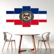 AmericansPower Canvas Wall Art - Flag of Mississippi State Flag Car Seat Covers A7 | AmericansPower