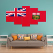 AmericansPower Canvas Wall Art - Canada Flag Of Manitoba Car Seat Covers A7