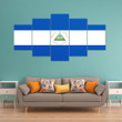 AmericansPower Canvas Wall Art - Flag of Nicaragua Car Seat Covers A7