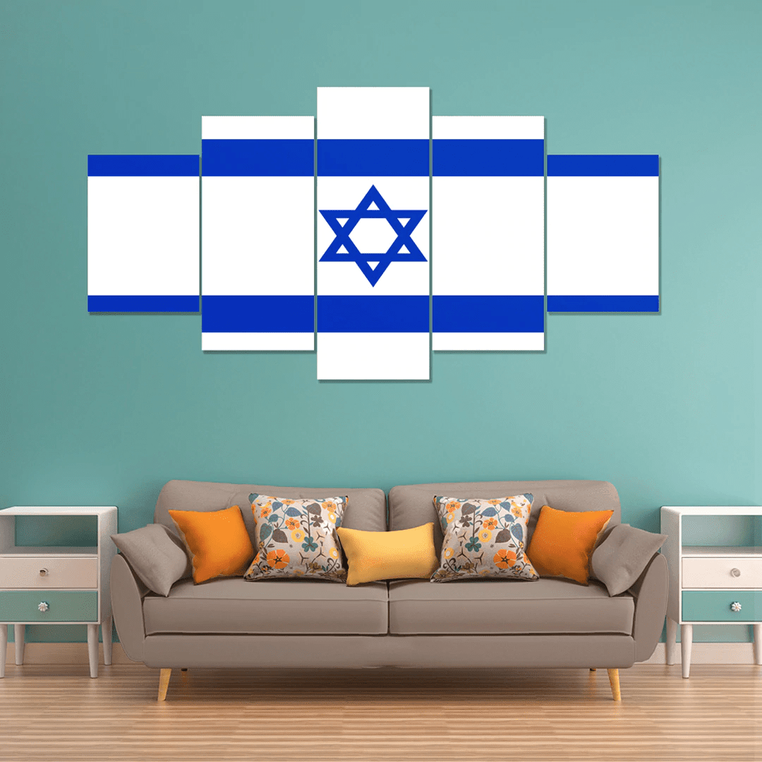 AmericansPower Canvas Wall Art - Flag of Israel Car Seat Covers A7