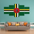 AmericansPower Canvas Wall Art - Flag of Dominica Car Seat Covers A7