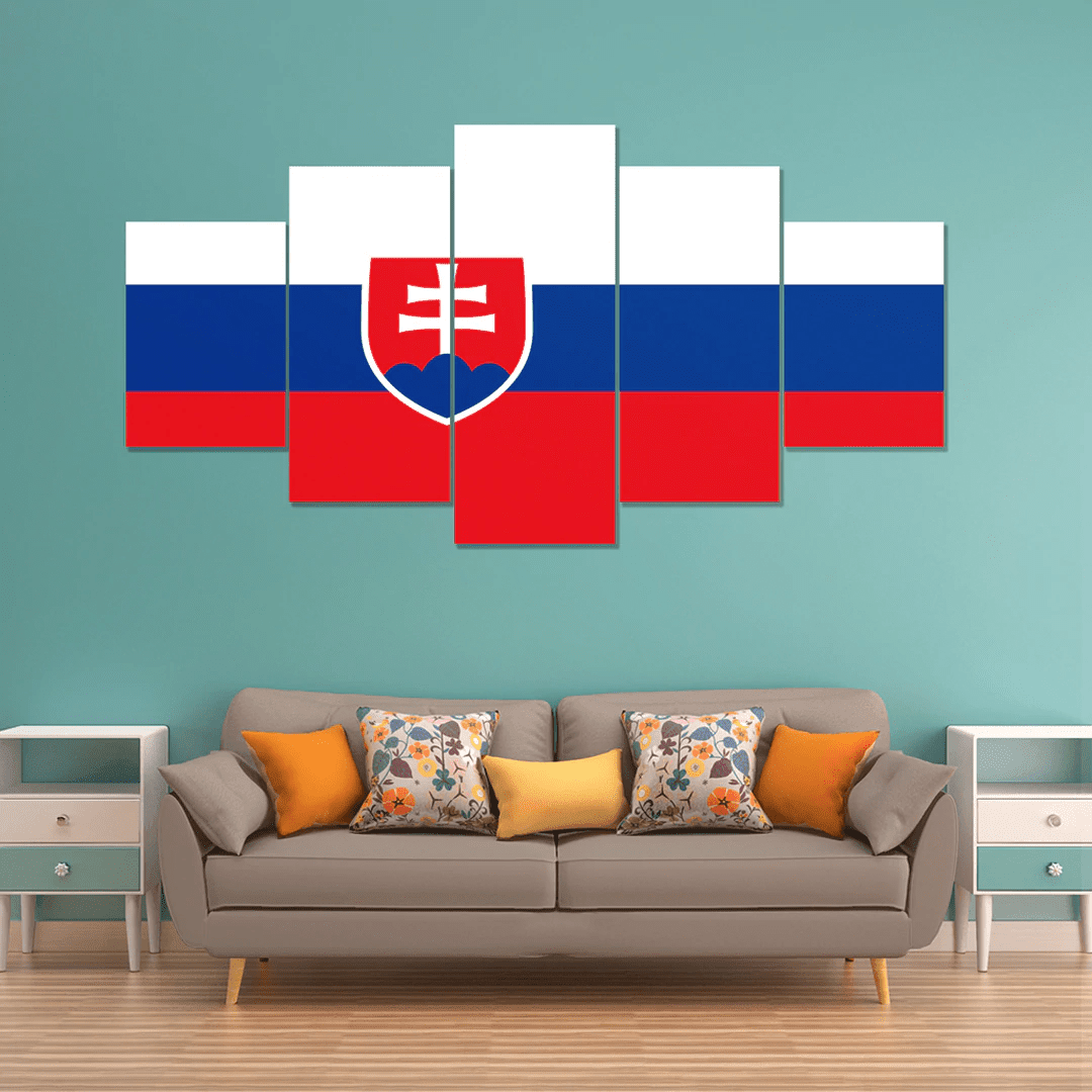 AmericansPower Canvas Wall Art - Flag of Slovakia Car Seat Covers A7