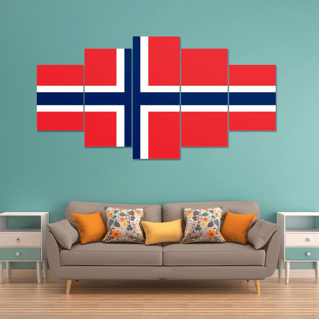 AmericansPower Canvas Wall Art - Flag of Norway Car Seat Covers A7