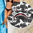 AmericansPower Beach Blanket - Groove Phi Groove Full Camo Shark Beach Blanket A7