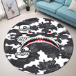 AmericansPower Round Carpet - Groove Phi Groove Full Camo Shark Round Carpet A7