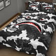 AmericansPower Quilt Bed Set - Groove Phi Groove Full Camo Shark Quilt Bed Set A7