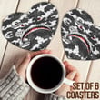 AmericansPower Coasters (Sets of 6) - Groove Phi Groove Full Camo Shark Coasters A7