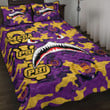 AmericansPower Quilt Bed Set - Omega Psi Phi Full Camo Shark Quilt Bed Set | AmericansPower
