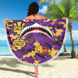 AmericansPower Beach Blanket - Omega Psi Phi Full Camo Shark Beach Blanket A7
