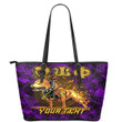AmericansPower Leather Tote - (Custom) Omega Psi Phi Dog Leather Tote | AmericansPower
