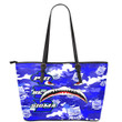 AmericansPower Leather Tote - Phi Beta Sigma Full Camo Shark Leather Tote | AmericansPower
