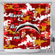 AmericansPower Shower Curtain - Kappa Alpha Psi Full Camo Shark Shower Curtain | AmericansPower
