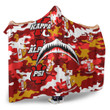 AmericansPower Hooded Blanket - Kappa Alpha Psi Full Camo Shark Hooded Blanket A7
