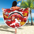 AmericansPower Beach Blanket - Kappa Alpha Psi Full Camo Shark Beach Blanket A7