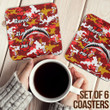 AmericansPower Coasters (Sets of 6) - Kappa Alpha Psi Full Camo Shark Coasters A7