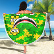 AmericansPower Beach Blanket - Chi Eta Phi Full Camo Shark Beach Blanket A7