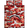 AmericansPower Quilt Bed Set - Delta Sigma Theta Full Camo Shark Quilt Bed Set A7