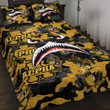 AmericansPower Quilt Bed Set - Alpha Phi Alpha Full Camo Shark Quilt Bed Set | AmericansPower
