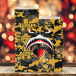 AmericansPower Candle Holder - Alpha Phi Alpha Full Camo Shark Candle Holder | AmericansPower
