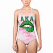 AmericansPower Clothing - (Custom) AKA Lips Women Low Cut Swimsuit A7 | AmericansPower.store