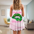 AmericansPower Clothing - (Custom) AKA Lips Strap Summer Dress A7 | AmericansPower.store