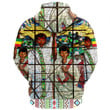 AmericansPower Clothing - Ethiopian Orthodox Flag Zip Hoodie A7 | AmericansPower
