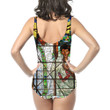 AmericansPower Clothing - Ethiopian Orthodox Flag Women Low Cut Swimsuit A7 | AmericansPower