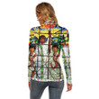 AmericansPower Clothing - Ethiopian Orthodox Flag Women's Stretchable Turtleneck Top A7 | AmericansPower