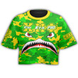 AmericansPower Clothing - Chi Eta Phi Full Camo Shark Croptop T-shirt A7 | AmericansPower
