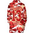 AmericansPower Clothing - Delta Sigma Theta Full Camo Shark Oodie Blanket Hoodie A7 | AmericansPower
