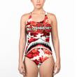 AmericansPower Clothing - Delta Sigma Theta Full Camo Shark Women Low Cut Swimsuit A7 | AmericansPower