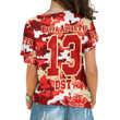 AmericansPower Clothing - Delta Sigma Theta Full Camo Shark One Shoulder Shirt A7 | AmericansPower