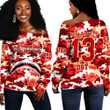 AmericansPower Clothing - Delta Sigma Theta Full Camo Shark Off Shoulder Sweaters A7 | AmericansPower