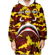 1stScotland Clothing - Iota Phi Theta Full Camo Shark Oodie Blanket Hoodie A7 | 1stScotland