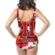 AmericansPower Clothing - Kappa Alpha Psi Full Camo Shark Women Low Cut Swimsuit A7 | AmericansPower