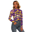 AmericansPower Clothing - Omega Psi Phi Full Camo Shark Women's Stretchable Turtleneck Top A7 | AmericansPower