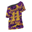 AmericansPower Clothing - Omega Psi Phi Full Camo Shark Off Shoulder T-Shirt A7 | AmericansPower