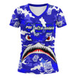 AmericansPower Clothing - Phi Beta Sigma Full Camo Shark Rugby V-neck T-shirt A7 | AmericansPower