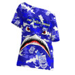 AmericansPower Clothing - Phi Beta Sigma Full Camo Shark Off Shoulder T-Shirt A7 | AmericansPower