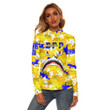 AmericansPower Clothing - Sigma Gamma Rho Full Camo Shark Women's Stretchable Turtleneck Top A7 | AmericansPower