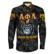 AmericansPower Clothing - Alpha Phi Alpha Ape Long Sleeve Button Shirt A7 | AmericansPower