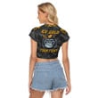 AmericansPower Clothing - (Custom) Alpha Phi Alpha Ape Women's Raglan Cropped T-shirt A7 | AmericansPower