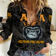 AmericansPower Clothing - (Custom) Alpha Phi Alpha Ape Women Casual Shirt A7 | AmericansPower