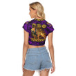 AmericansPower Clothing - (Custom) Omega Psi Phi Dog Women's Raglan Cropped T-shirt A7 | AmericansPower
